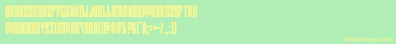 eastwestcond Font – Yellow Fonts on Green Background