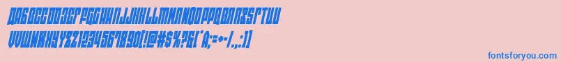 eastwestcondital Font – Blue Fonts on Pink Background