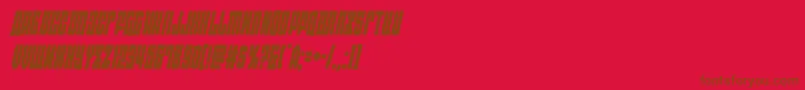 eastwestcondital Font – Brown Fonts on Red Background