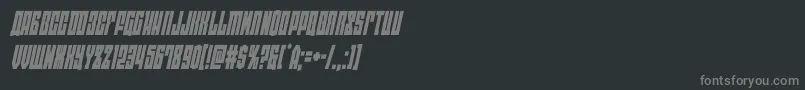 Шрифт eastwestcondital – серые шрифты на чёрном фоне