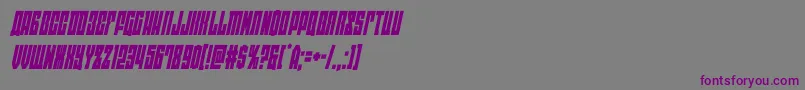 eastwestcondital-Schriftart – Violette Schriften auf grauem Hintergrund