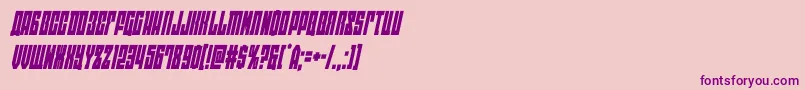 Czcionka eastwestcondital – fioletowe czcionki na różowym tle