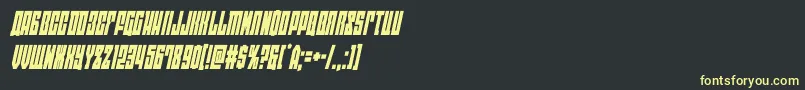 eastwestcondital Font – Yellow Fonts on Black Background