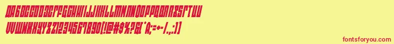 eastwestcondital Font – Red Fonts on Yellow Background