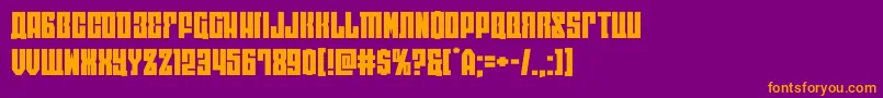 eastwestexpand Font – Orange Fonts on Purple Background