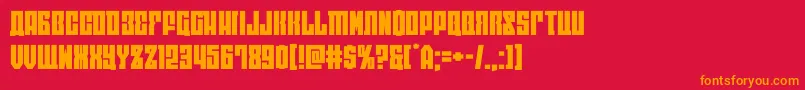 eastwestexpand Font – Orange Fonts on Red Background