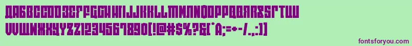 eastwestexpand Font – Purple Fonts on Green Background