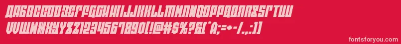 eastwestexpandital Font – Pink Fonts on Red Background