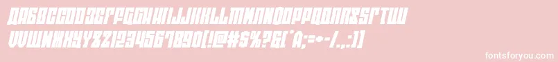 フォントeastwestexpandital – ピンクの背景に白い文字