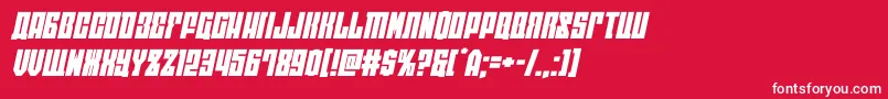 フォントeastwestexpandital – 赤い背景に白い文字