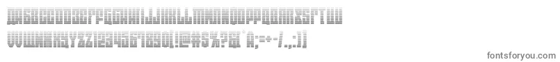 フォントeastwestgrad – 白い背景に灰色の文字