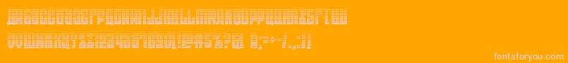 eastwestgrad Font – Pink Fonts on Orange Background