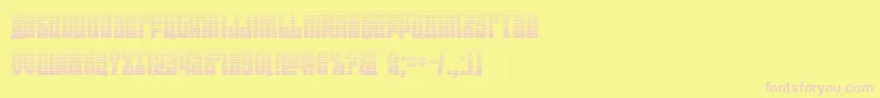 eastwestgrad Font – Pink Fonts on Yellow Background