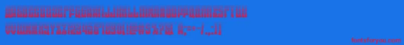 eastwestgrad Font – Red Fonts on Blue Background