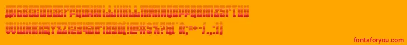 eastwestgrad Font – Red Fonts on Orange Background