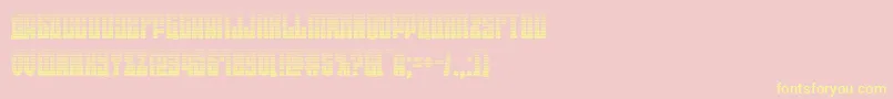 eastwestgrad Font – Yellow Fonts on Pink Background