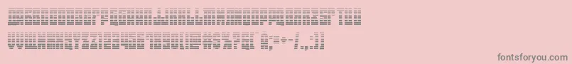 フォントeastwestgrad – ピンクの背景に灰色の文字