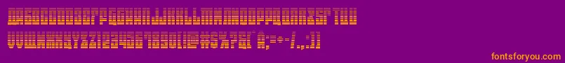 eastwestgrad Font – Orange Fonts on Purple Background