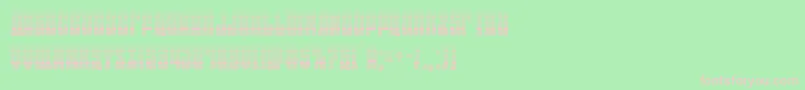 eastwestgrad Font – Pink Fonts on Green Background