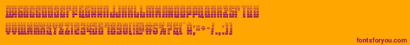 eastwestgrad Font – Purple Fonts on Orange Background