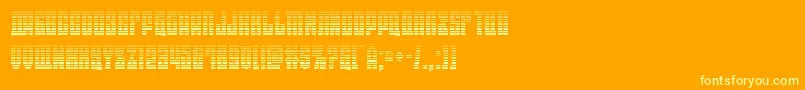 eastwestgrad Font – Yellow Fonts on Orange Background