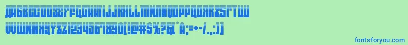 フォントeastwesthalf – 青い文字は緑の背景です。