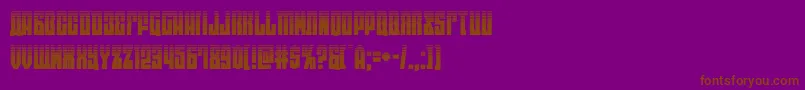 Шрифт eastwesthalf – коричневые шрифты на фиолетовом фоне
