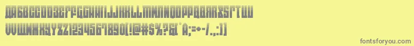 eastwesthalf Font – Gray Fonts on Yellow Background