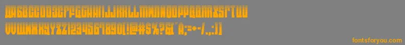 eastwesthalf Font – Orange Fonts on Gray Background