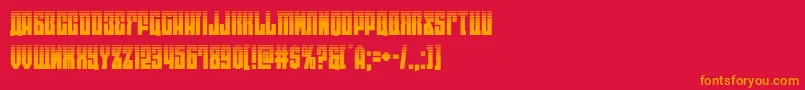 eastwesthalf Font – Orange Fonts on Red Background