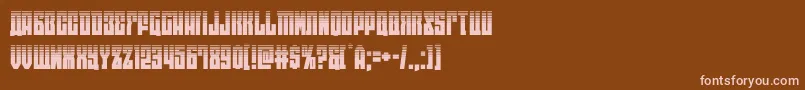 eastwesthalf Font – Pink Fonts on Brown Background