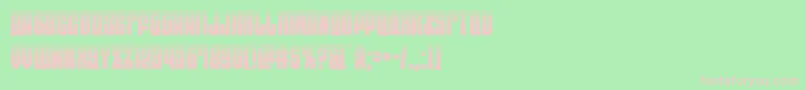 eastwesthalf Font – Pink Fonts on Green Background