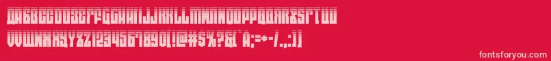 eastwesthalf Font – Pink Fonts on Red Background