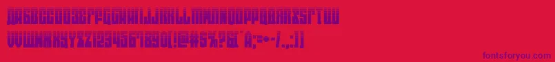 eastwesthalf Font – Purple Fonts on Red Background