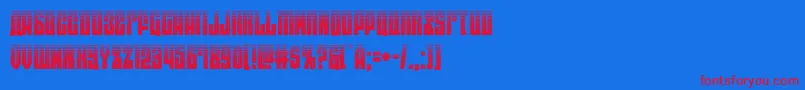 eastwesthalf Font – Red Fonts on Blue Background