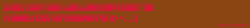 eastwesthalf Font – Red Fonts on Brown Background