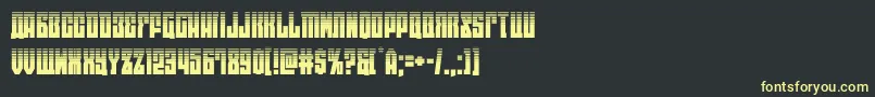 eastwesthalf Font – Yellow Fonts on Black Background