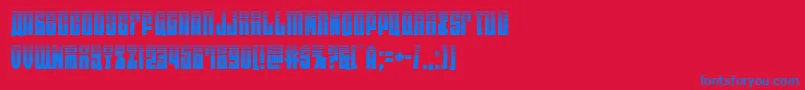 eastwesthalf Font – Blue Fonts on Red Background