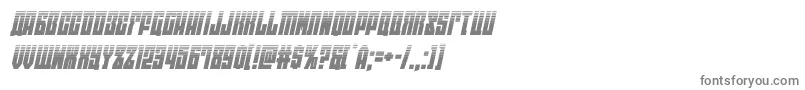 フォントeastwesthalfital – 白い背景に灰色の文字