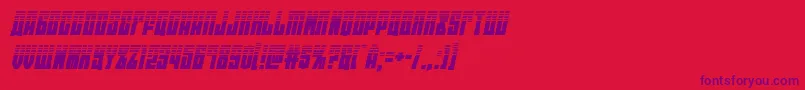 eastwesthalfital-fontti – violetit fontit punaisella taustalla