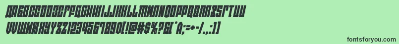 eastwestital Font – Black Fonts on Green Background