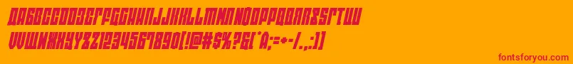 eastwestital Font – Red Fonts on Orange Background