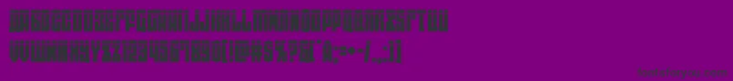 フォントeastwestlaser – 紫の背景に黒い文字