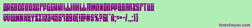 eastwestlaser Font – Purple Fonts on Green Background