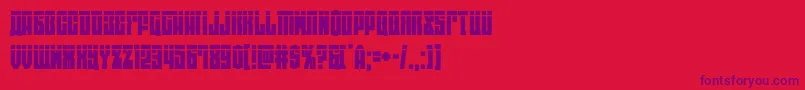 eastwestlaser Font – Purple Fonts on Red Background
