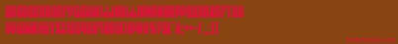 eastwestlaser Font – Red Fonts on Brown Background