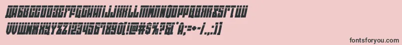 フォントeastwestlaserital – ピンクの背景に黒い文字