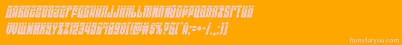 eastwestlaserital Font – Pink Fonts on Orange Background