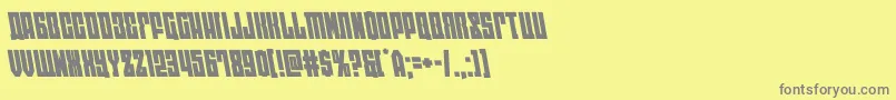 eastwestleft Font – Gray Fonts on Yellow Background