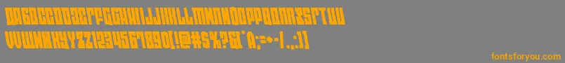 Czcionka eastwestleft – pomarańczowe czcionki na szarym tle
